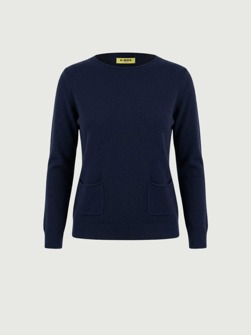 ISA KNIT TOP | BLUEBERRY