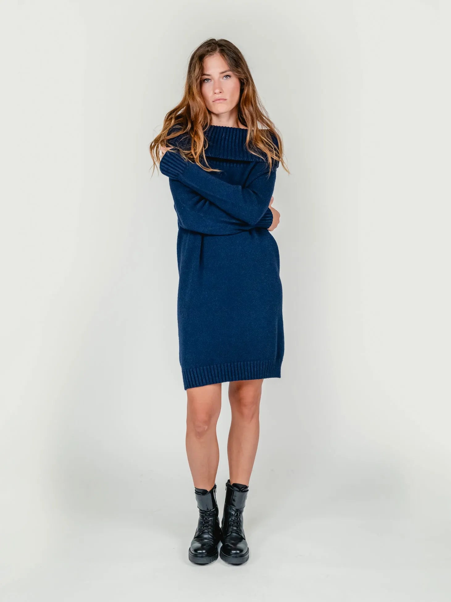 OLIVIA MINI DRESS | BLUEBERRY