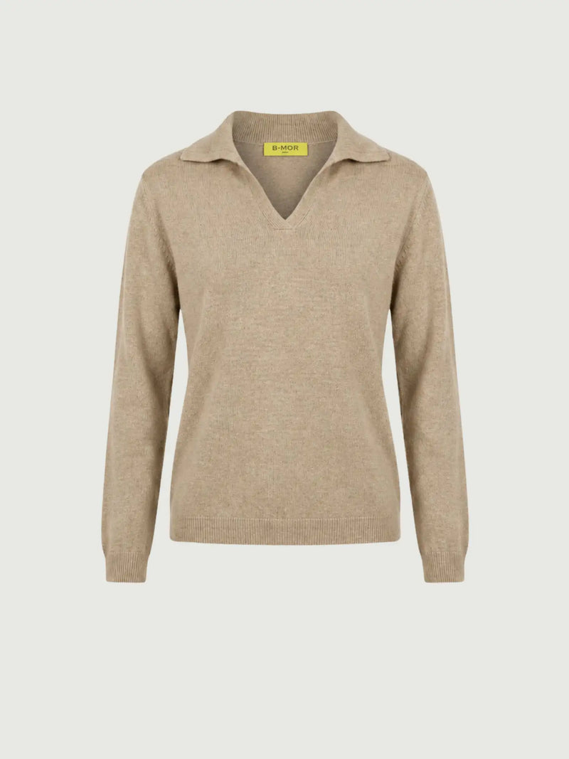 LULLI KNIT TOP | HAZELNUT