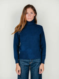 Load image into Gallery viewer, IWO TURTLENECK SWEATER | BLUEBERRY