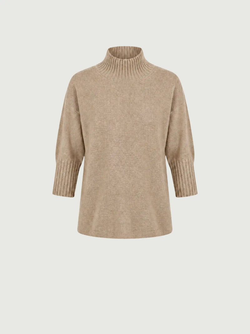 MATI KNIT TOP | HAZELNUT