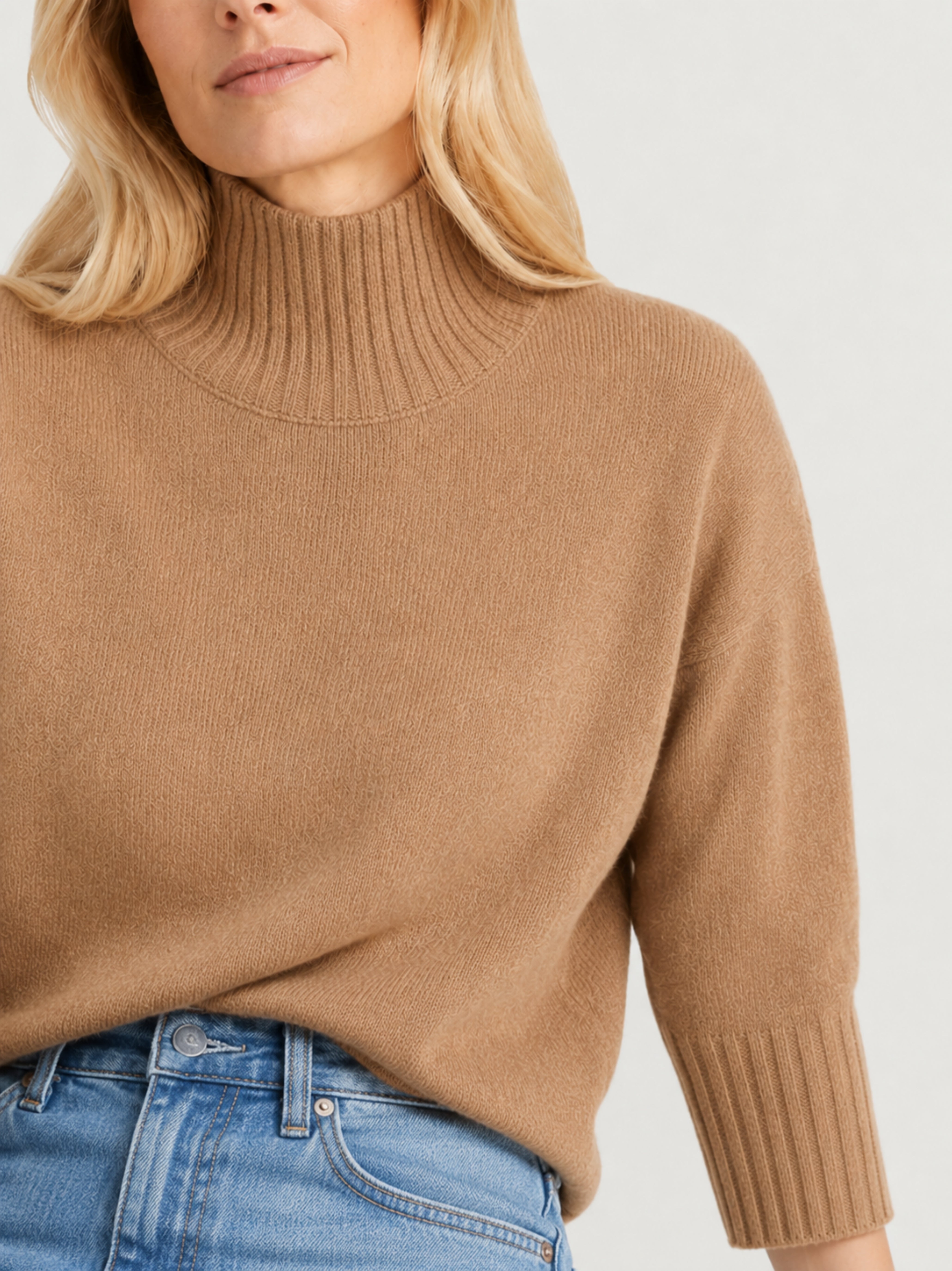 KNIT TOP MATI | HAZELNUT