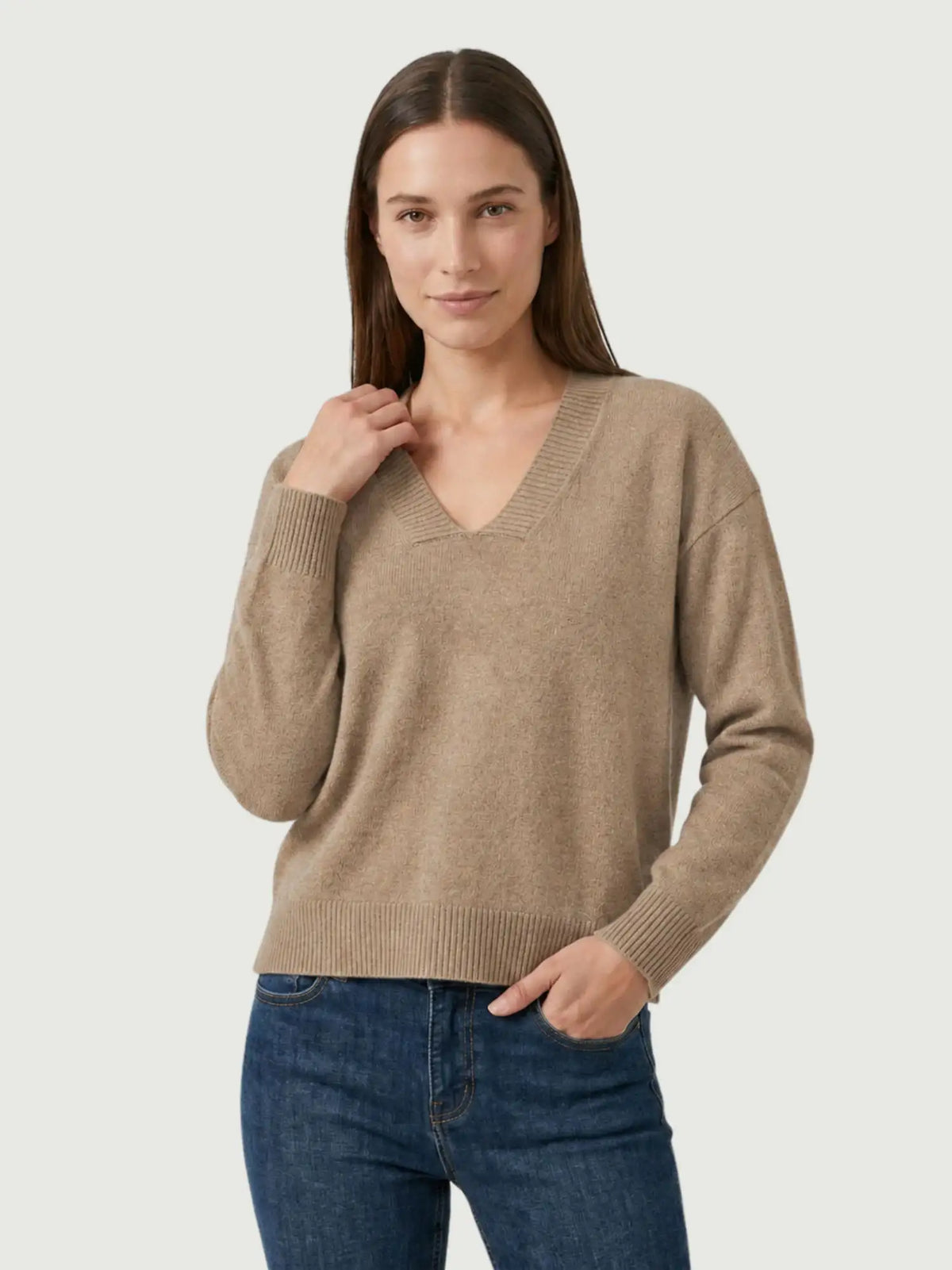 BETTI LIGHT SWEATER | HAZELNUT