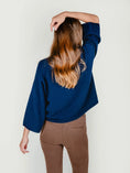 Load image into Gallery viewer, MORRY MOCK NECK SWEATER | BLUEBERRY