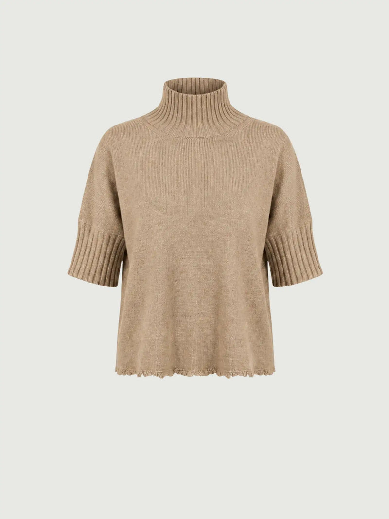 FRA KNIT TOP | HAZELNUT