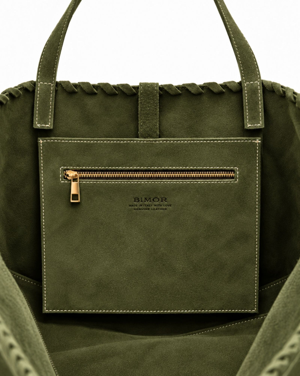 SOFTIE | MOSS - interno sfoderato con tasca zip e logo BiMOR