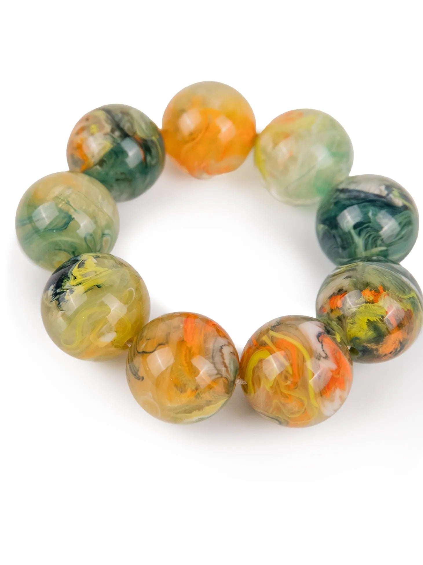 BUBBLE BRACELET | FLUORESCENT LIME