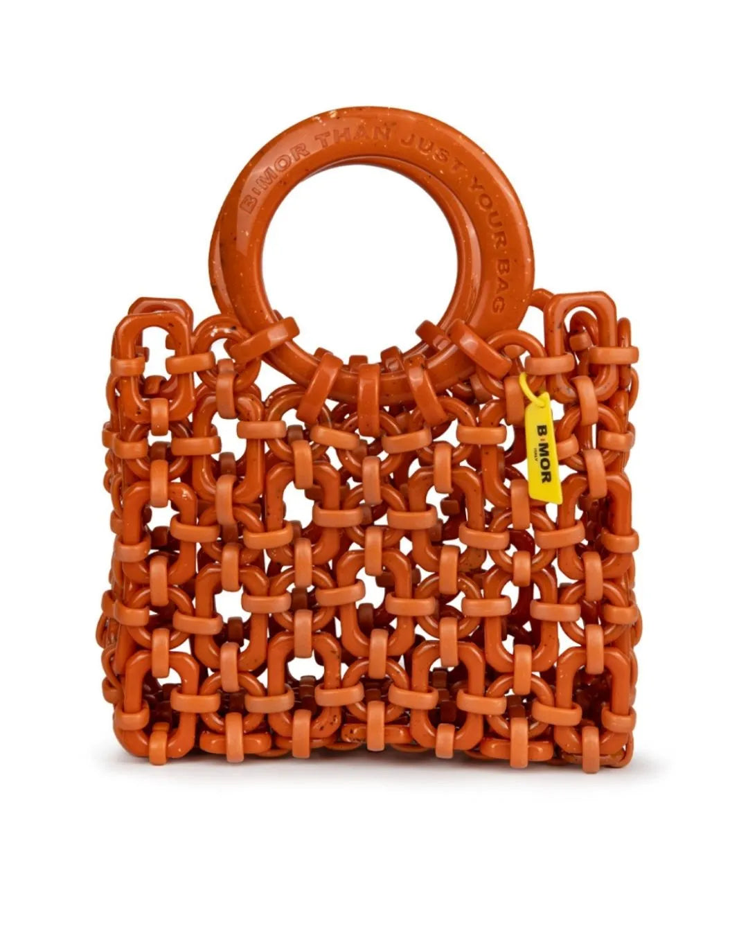 vista frontale borsa a mano in resina mattone DOLL - BiMOR