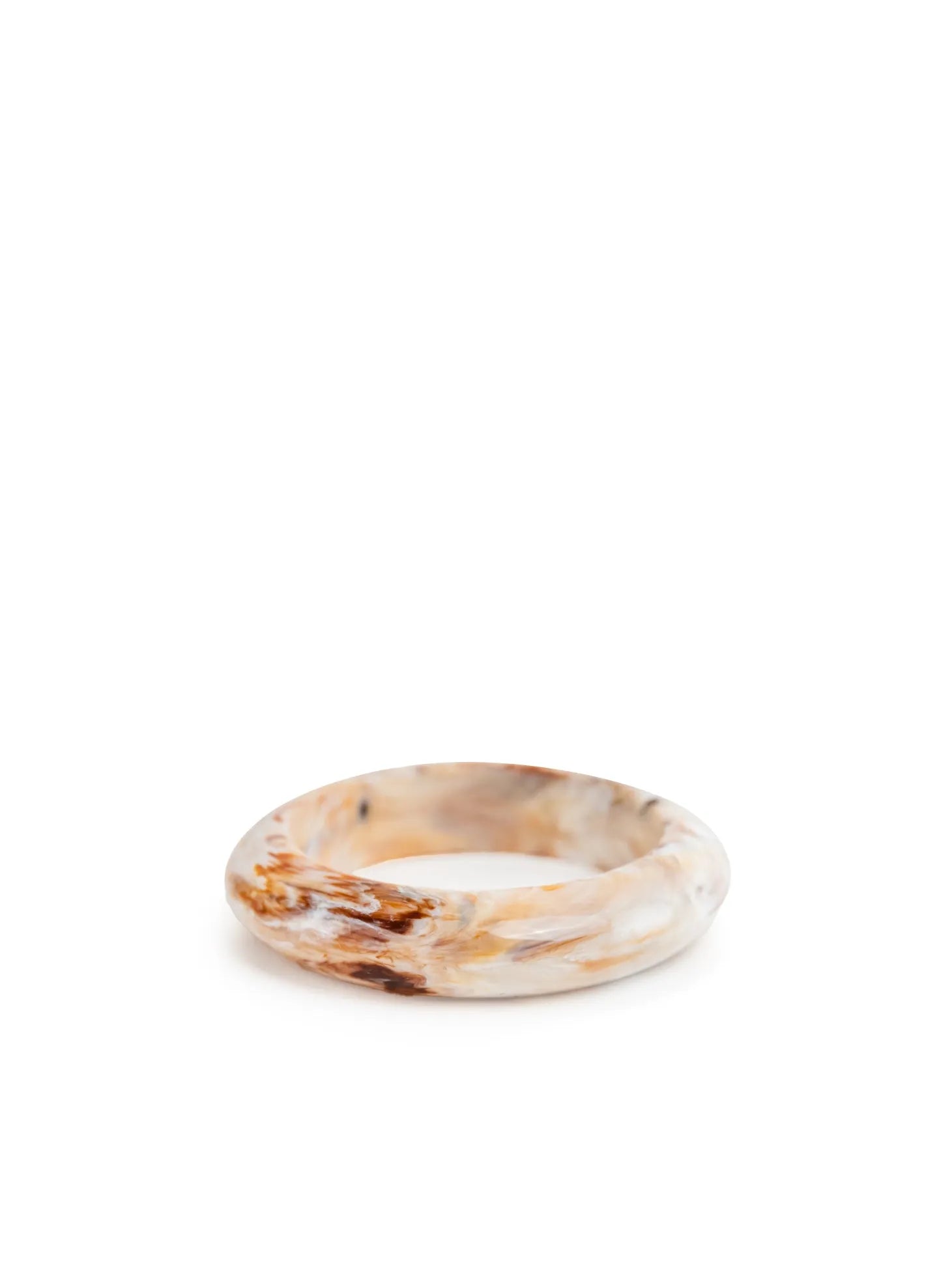 bracciale in resina multicolore sabbia bombato lucido SMALL BANGLE - BiMOR