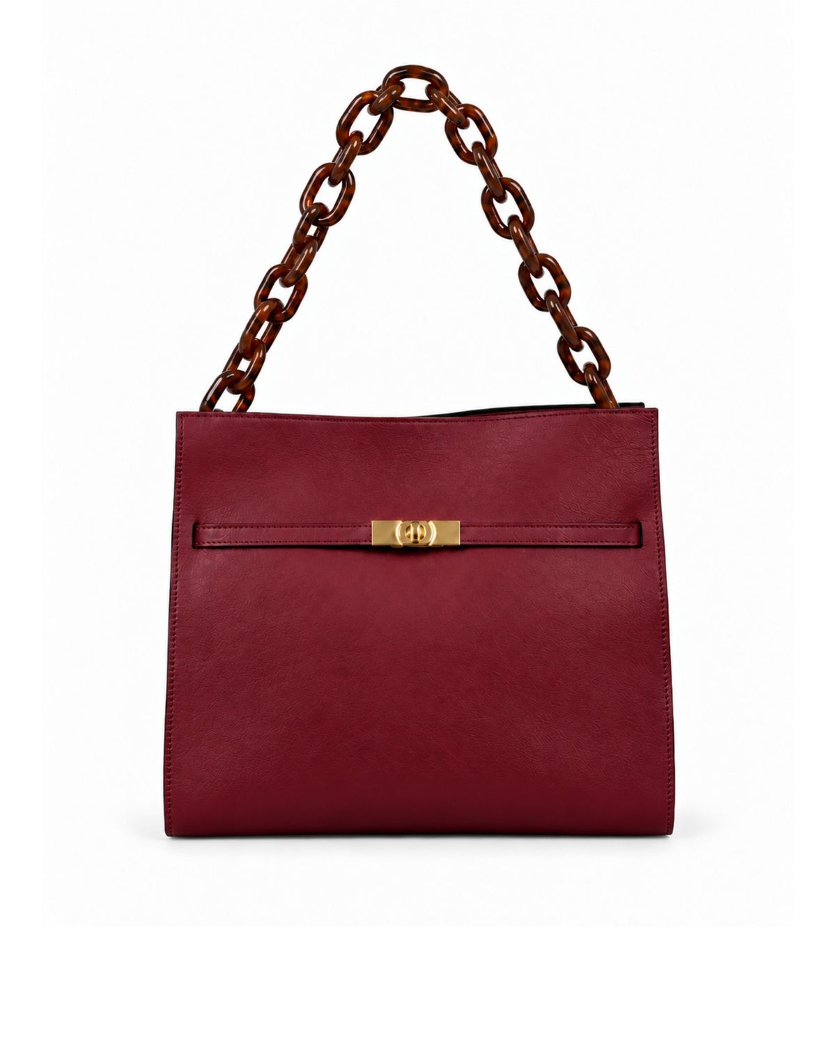 RORY | BURGUNDY - borsa a spalla in pelle di vitello bordeaux