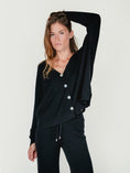 Load image into Gallery viewer, ZELI CARDIGAN | LICORICE
