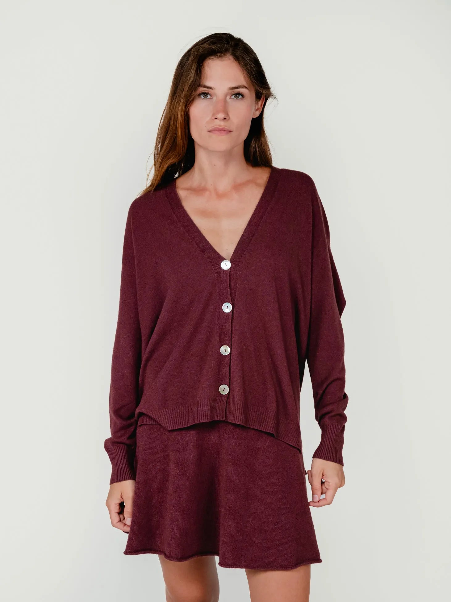 ZELI CARDIGAN | CHERRY