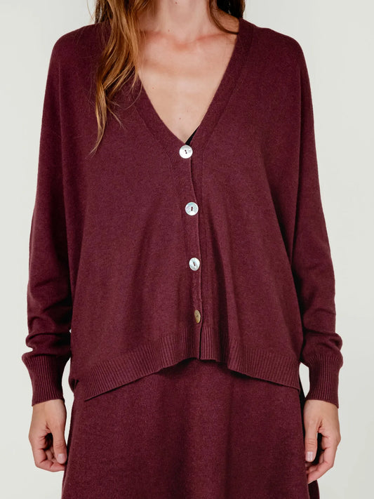 CARDIGAN ZELI | CHERRY