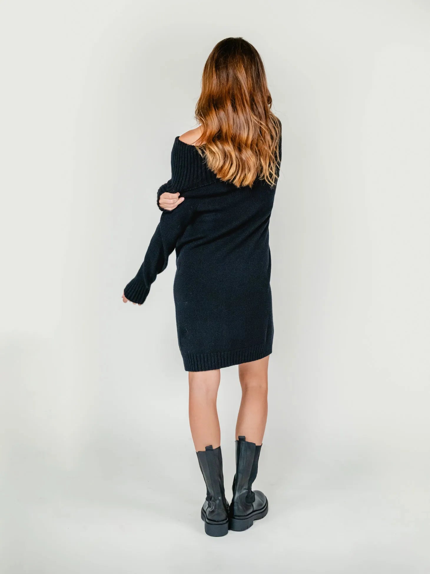 OLIVIA MINI DRESS | LICORICE