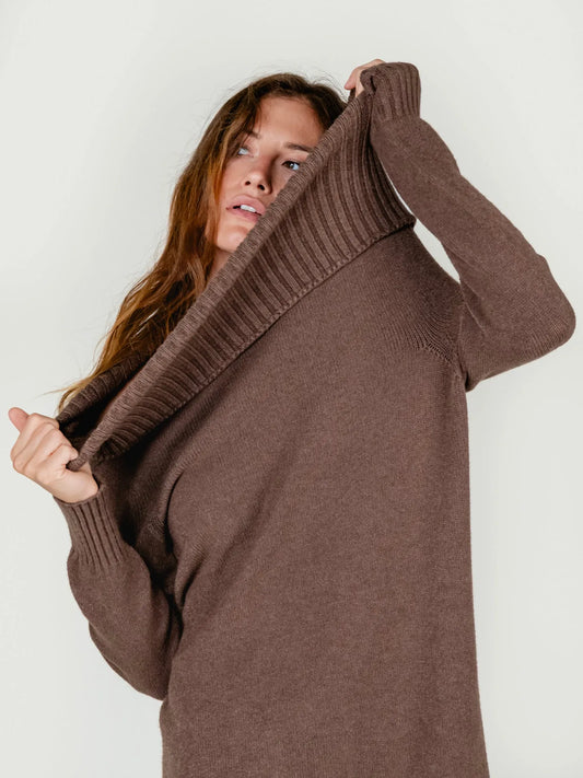 OLIVIA MINI DRESS | MOCHA