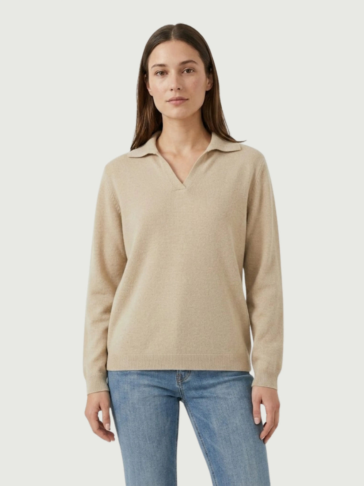 KNIT TOP LULLI | LATTE