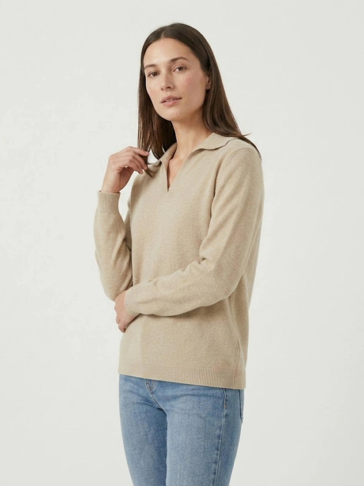 KNIT TOP LULLI | LATTE