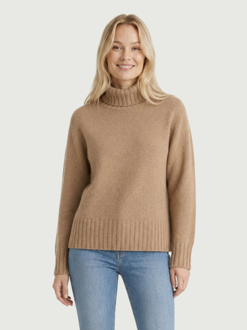IVO ROLL-NECK | HAZELNUT