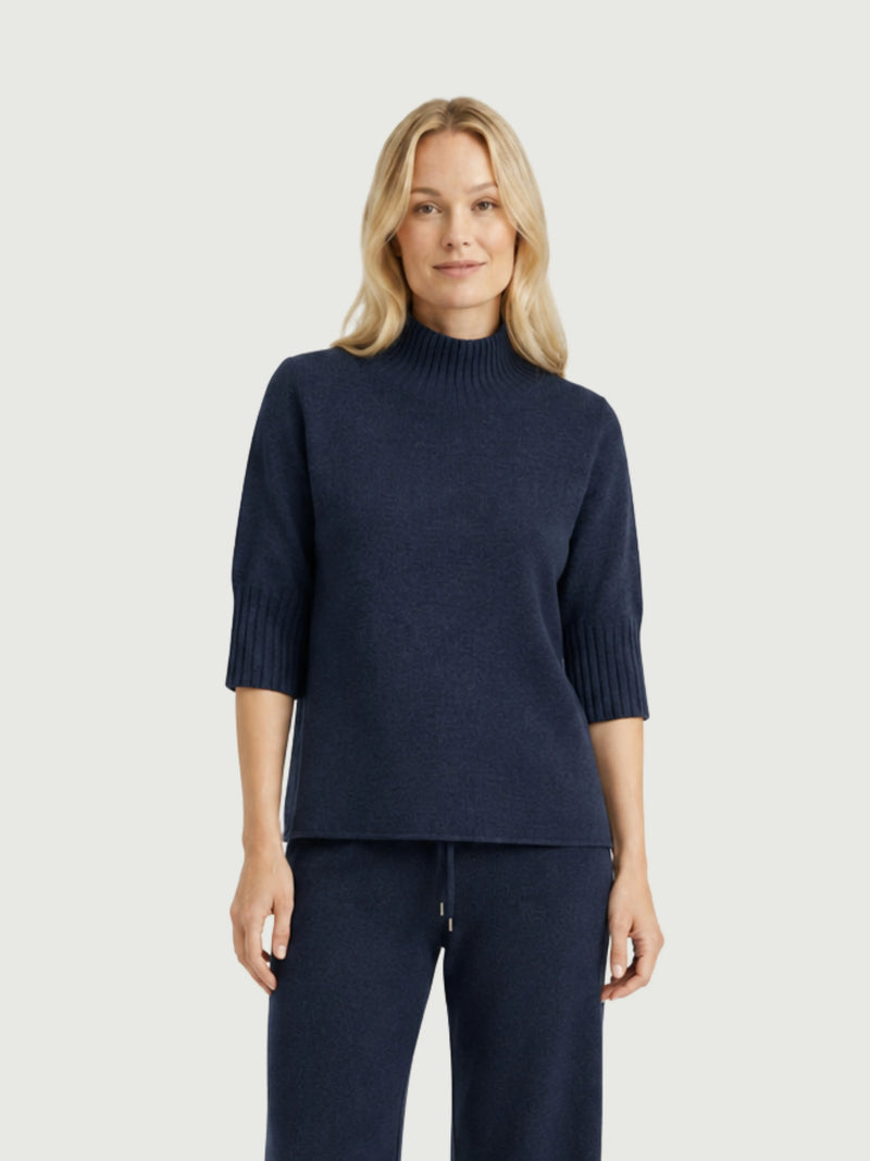 MATI KNIT TOP | BLUEBERRY