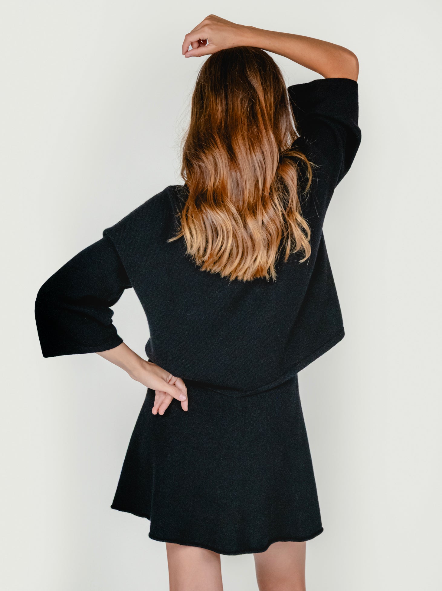 MORRY MOCK NECK SWEATER | LICORICE