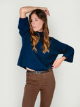 Load image into Gallery viewer, MORRY MOCK NECK SWEATER | BLUEBERRY
