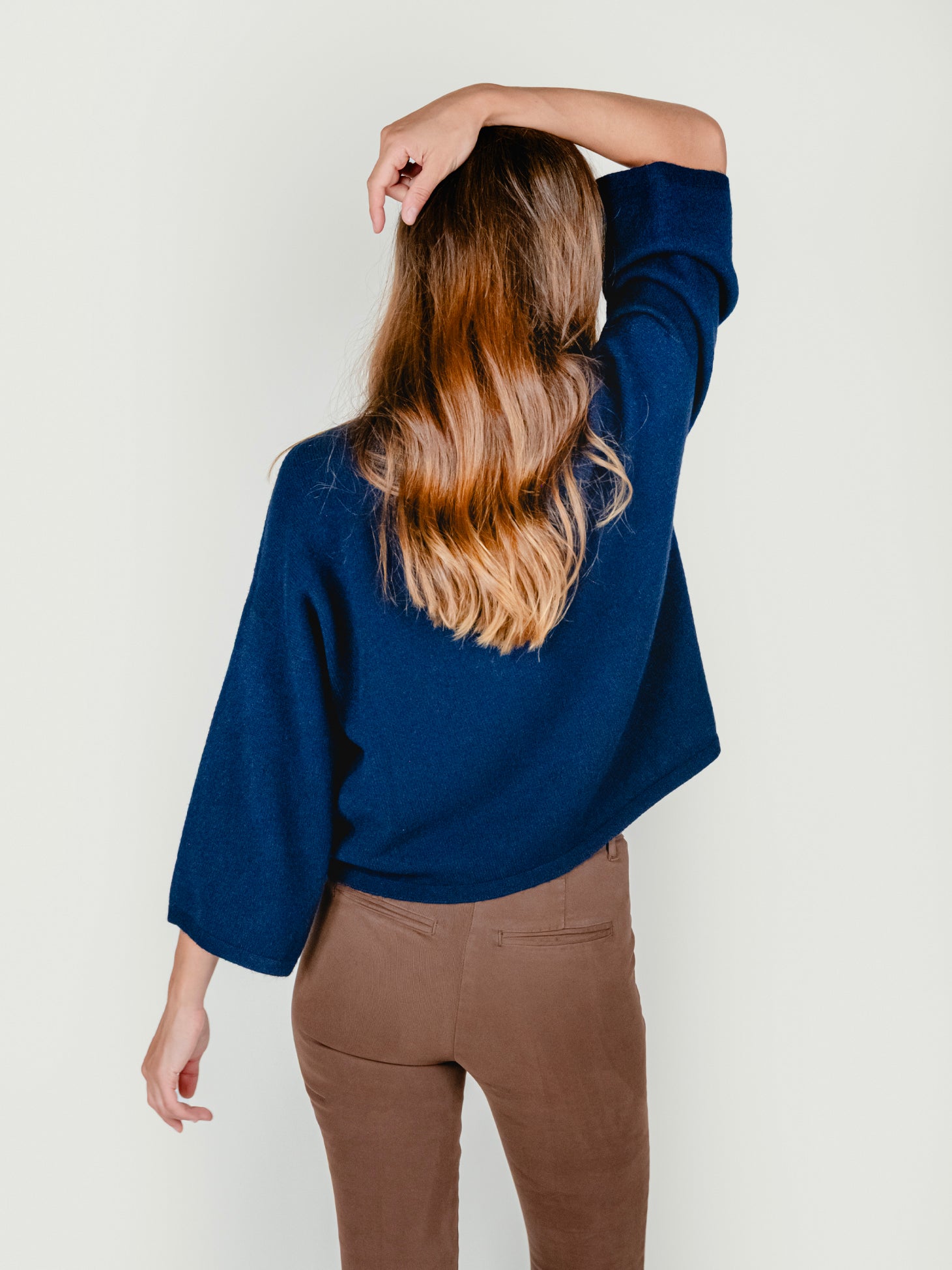 MORRY MOCK NECK SWEATER | BLUEBERRY