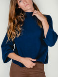 Load image into Gallery viewer, MORRY MOCK NECK SWEATER | BLUEBERRY
