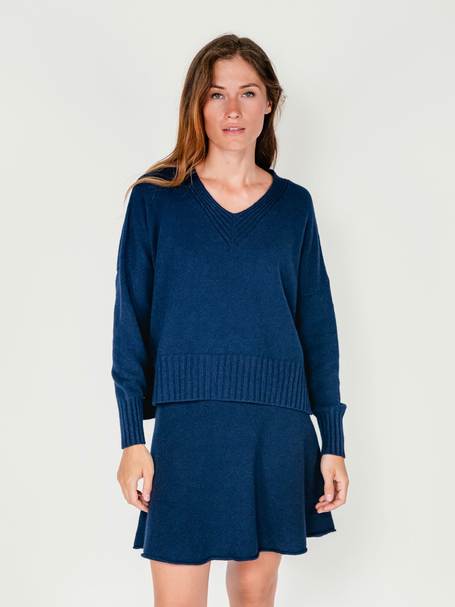LUISA SWEATER | BLUEBERRY