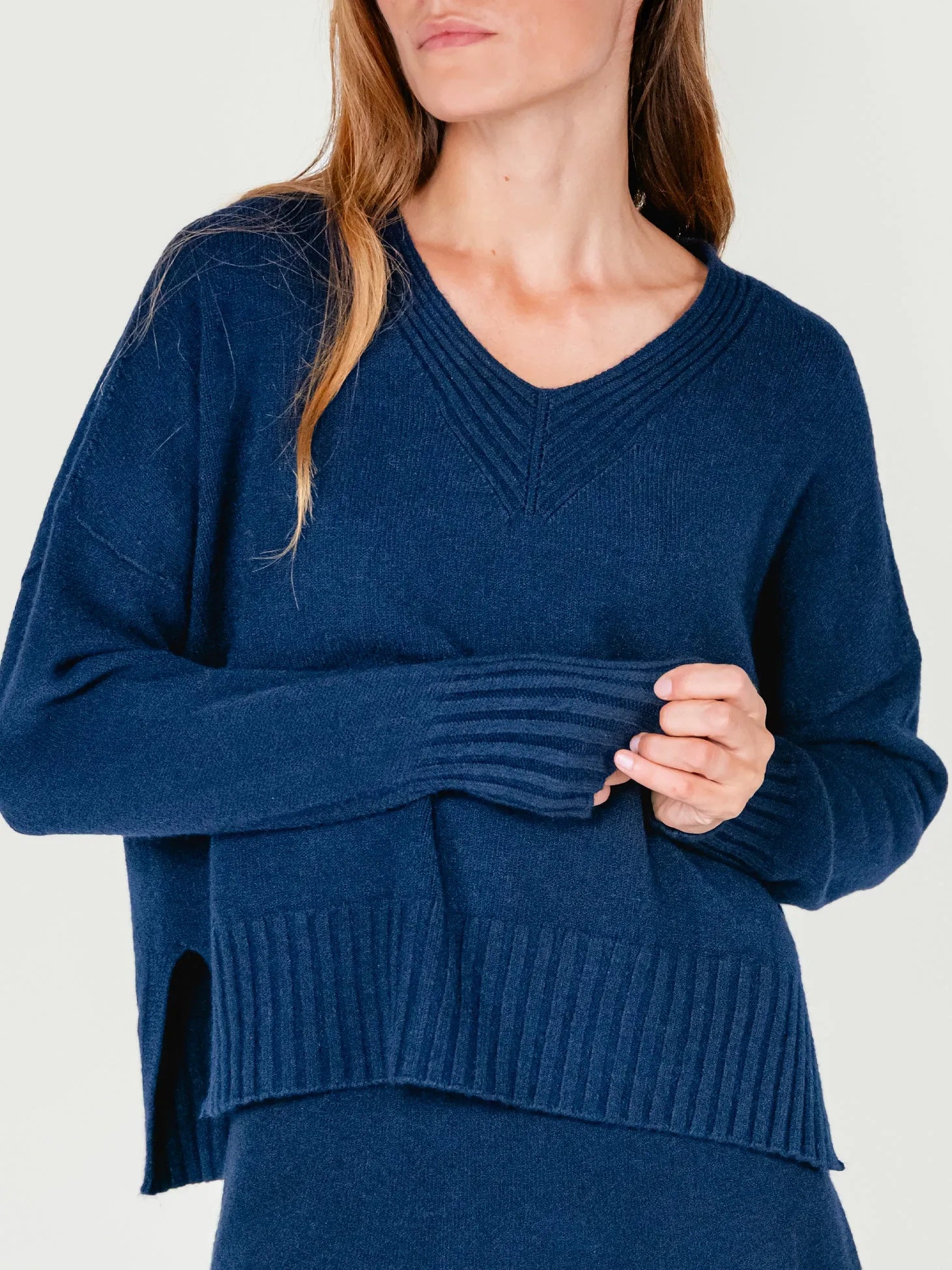 LUISA SWEATER | BLUEBERRY
