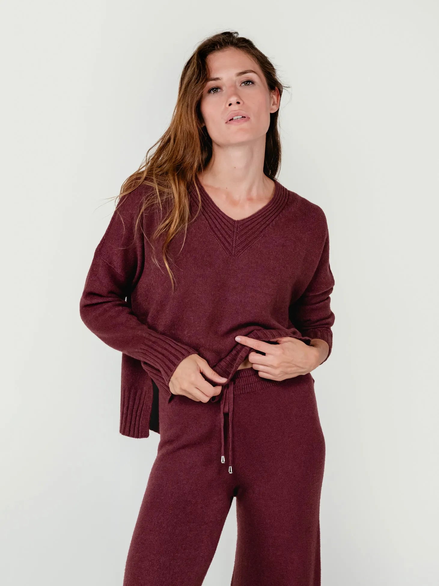 LUISA SWEATER | CHERRY