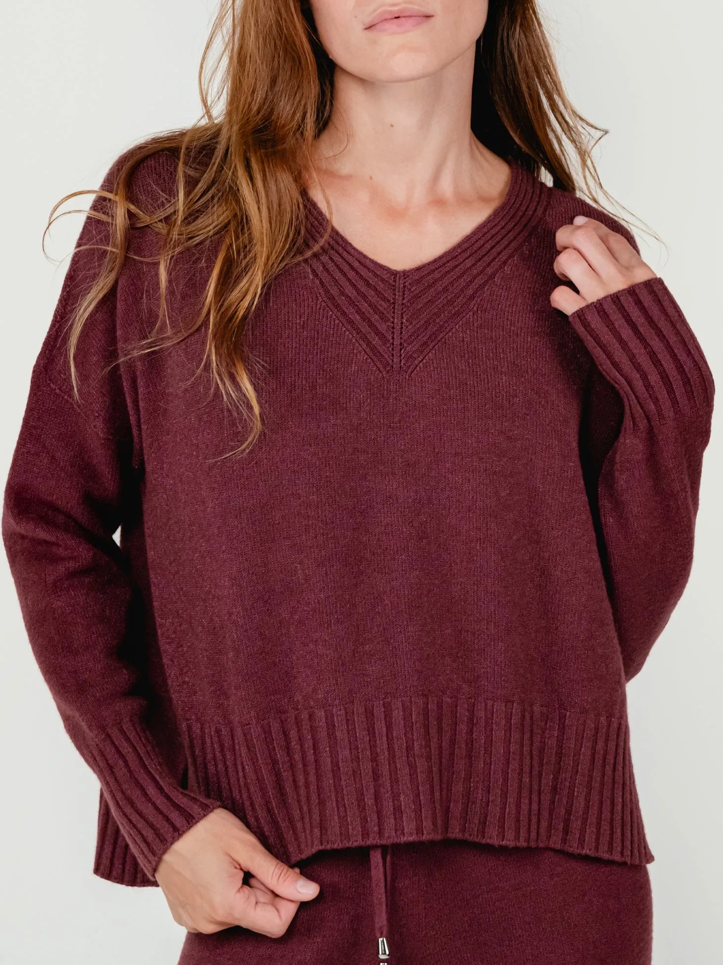LUISA SWEATER | CHERRY