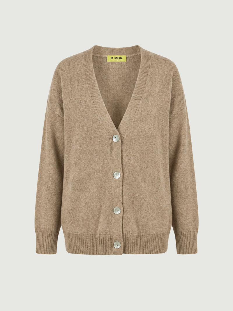 SARA CARDIGAN | HAZELNUT