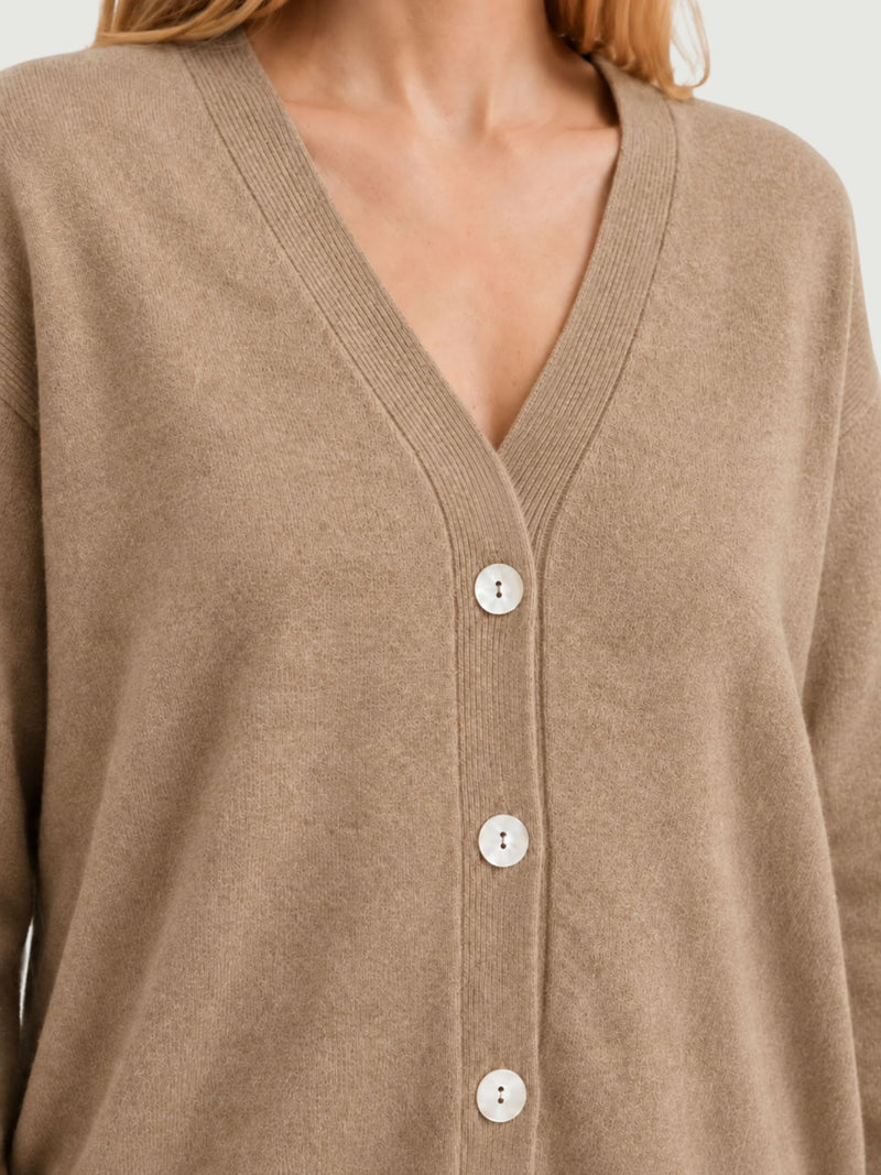 SARA CARDIGAN | HAZELNUT