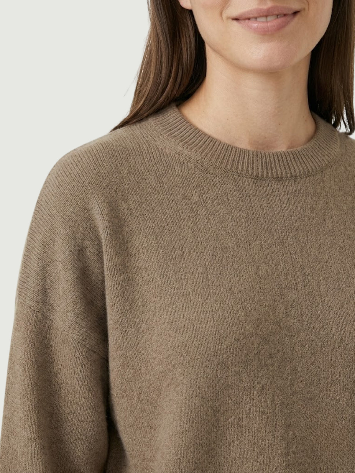 KNIT TOP GIOI | HAZELNUT