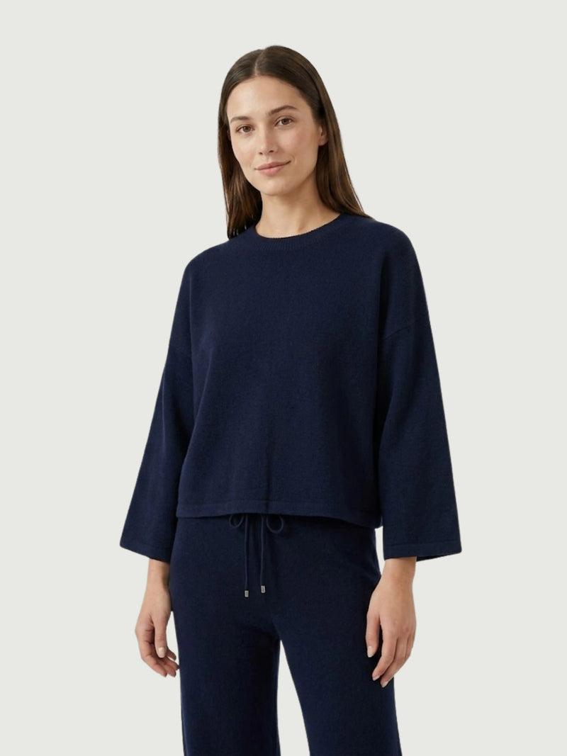GIOI KNIT TOP | BLUEBERRY