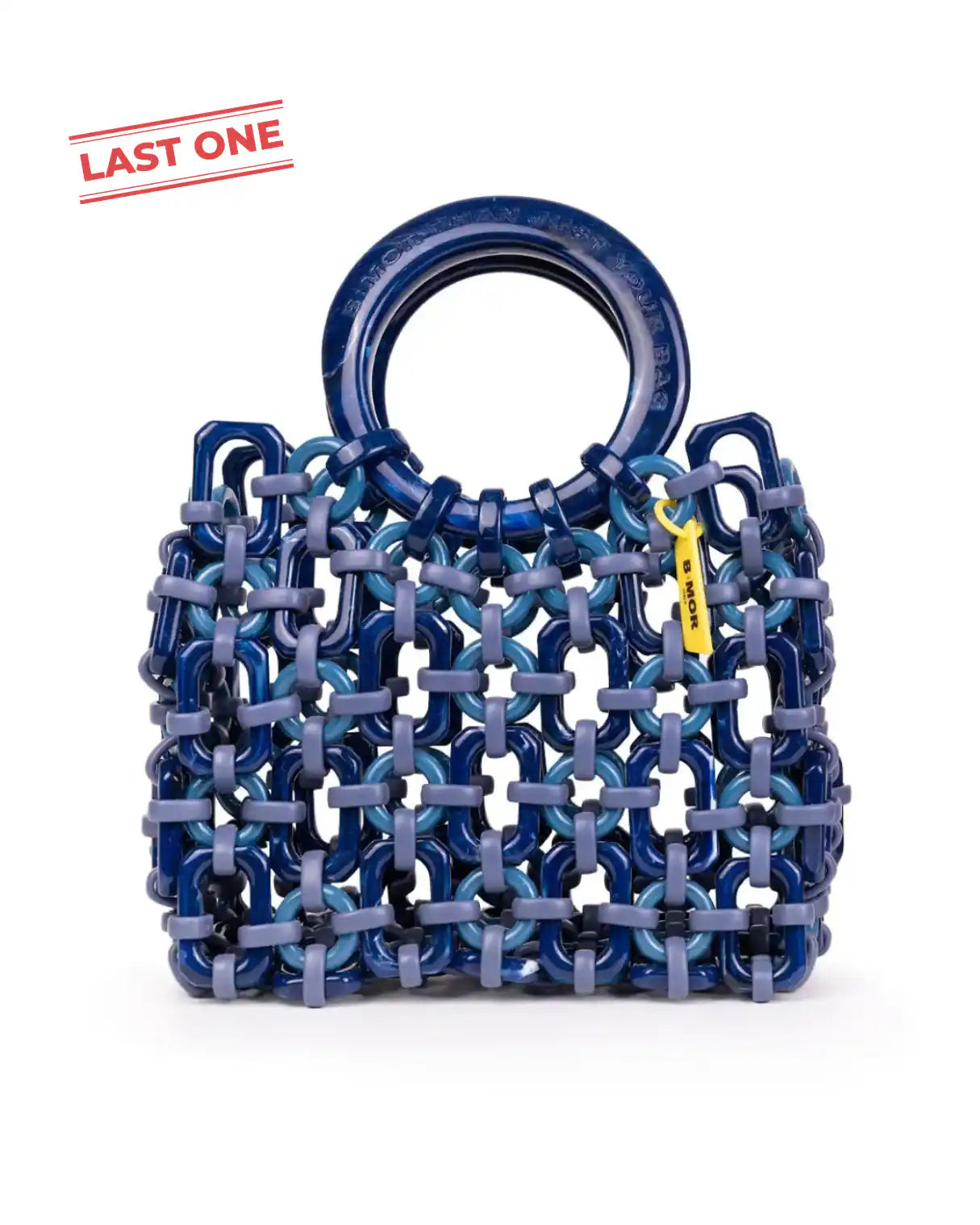 vista frontale borsa a mano in resina bluette DOLL - BiMOR