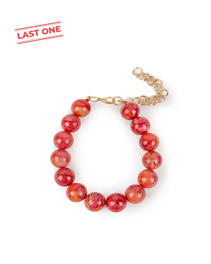 BUBBLE NECKLACE | CORAL PINK