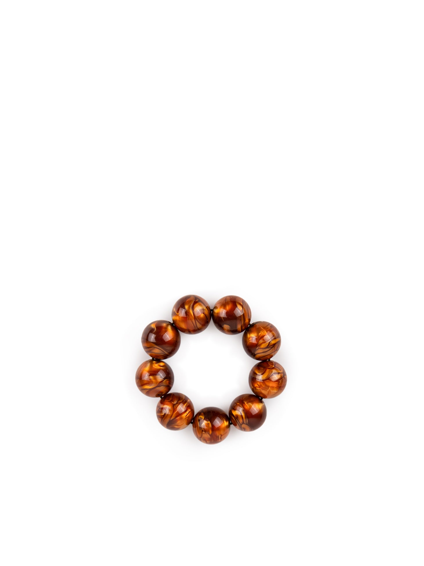 BUBBLE BRACELET | METALLIC ORANGE