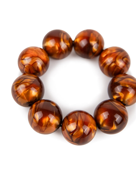 BUBBLE BRACELET | METALLIC ORANGE