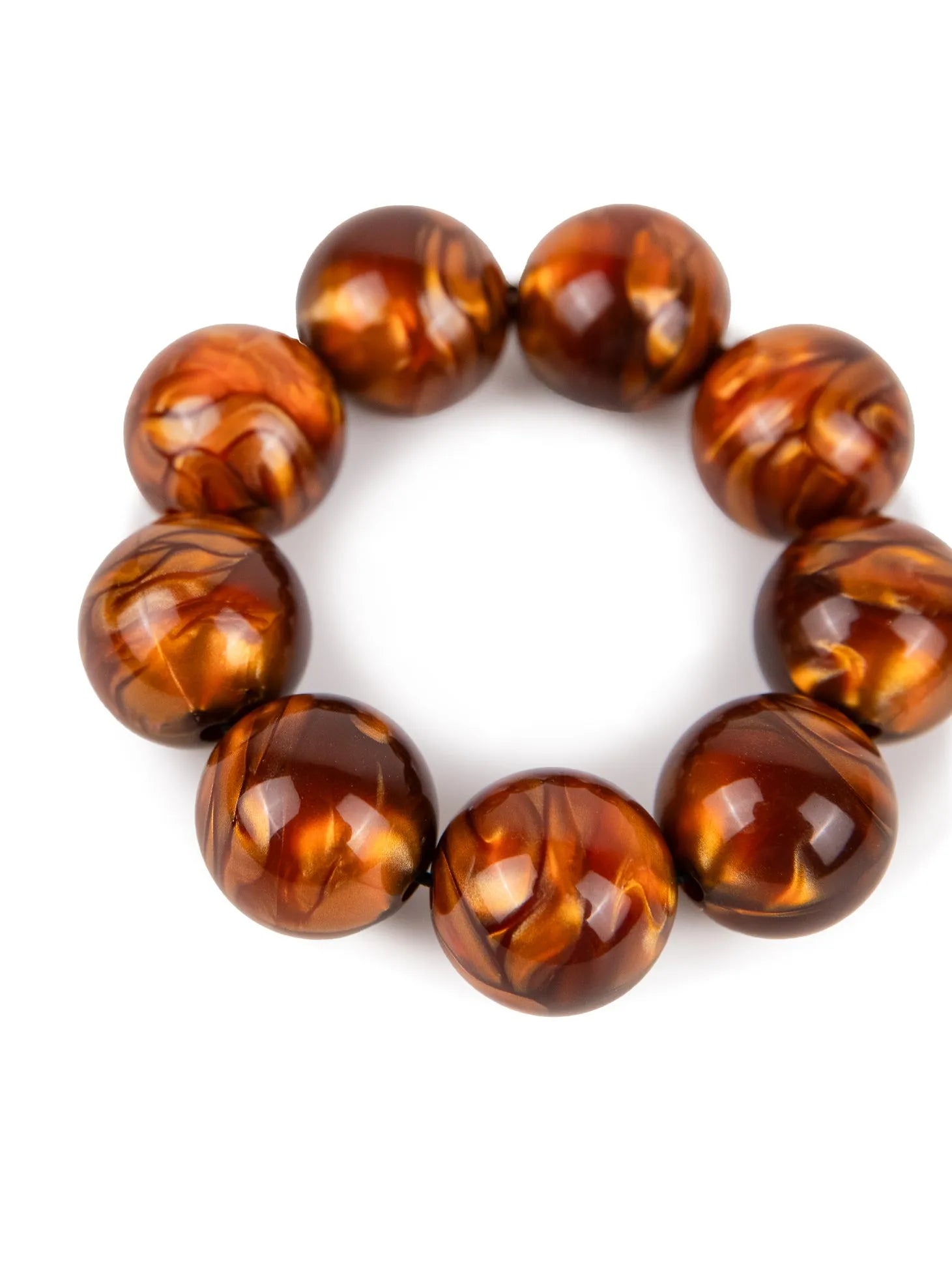BUBBLE BRACELET | METALLIC ORANGE