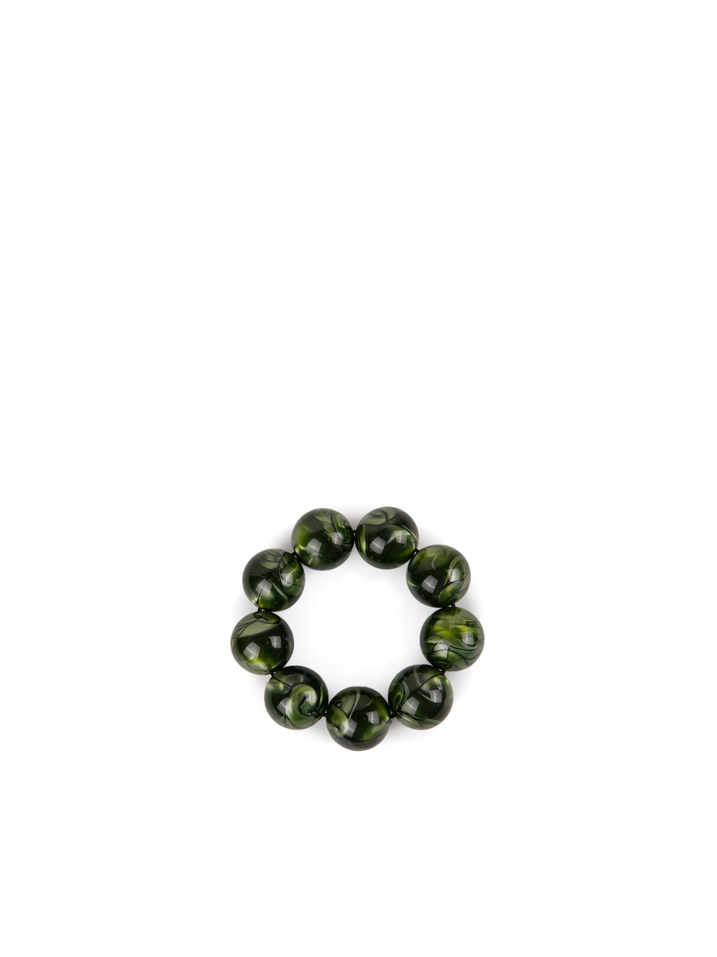 Bracciale in resina verde