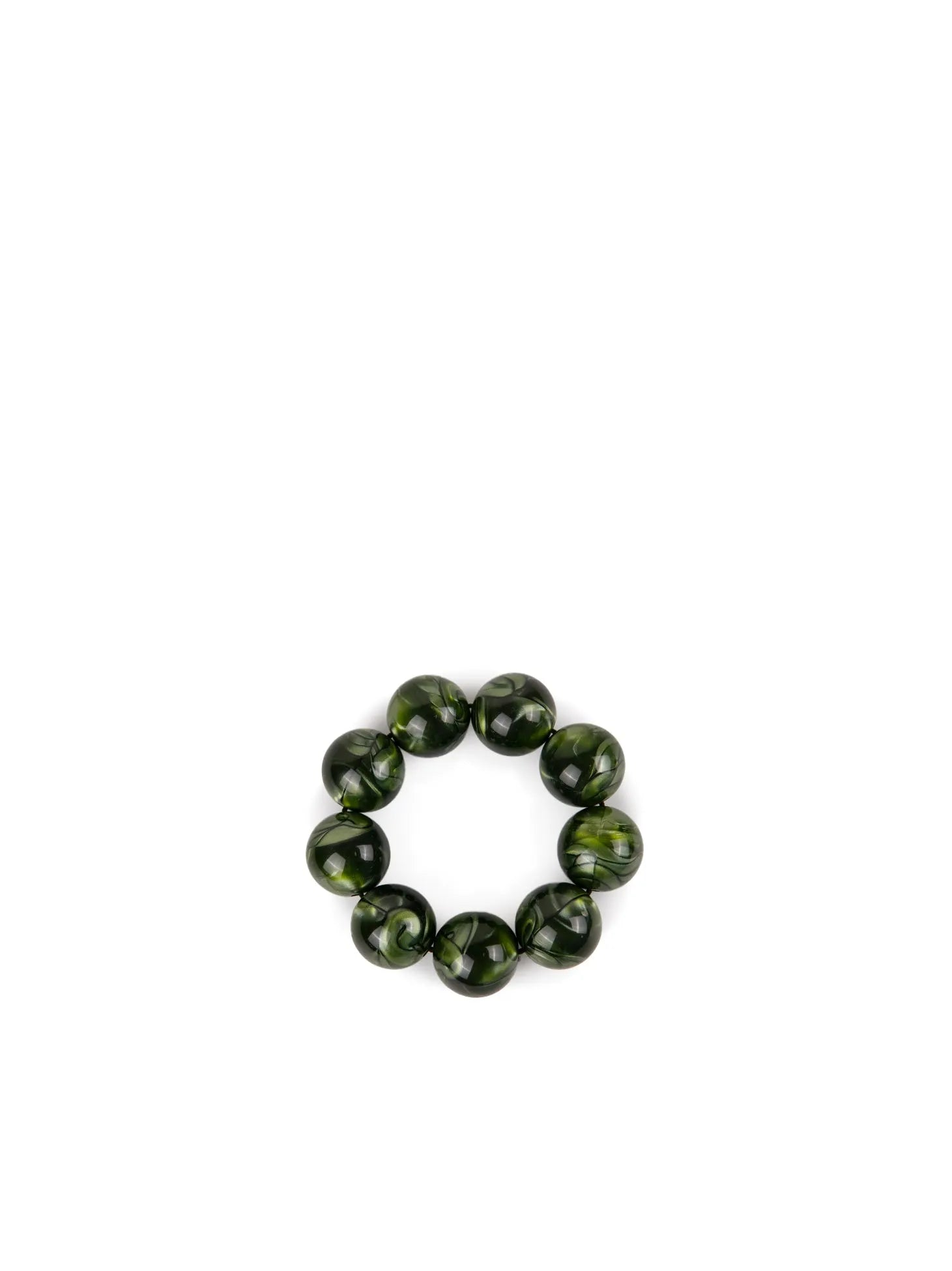 Bracciale in resina verde