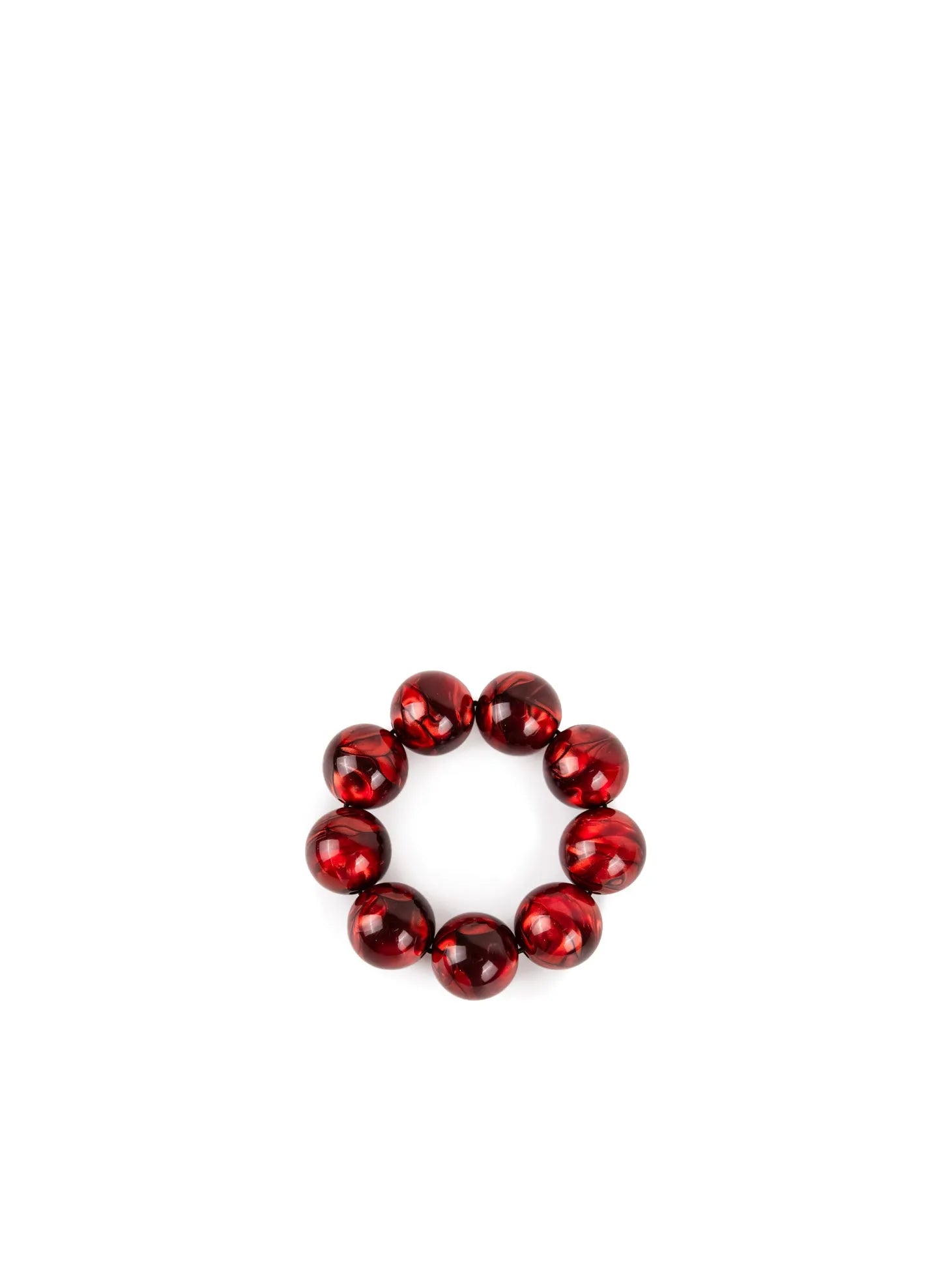 BUBBLE BRACELET | METALLIC RED
