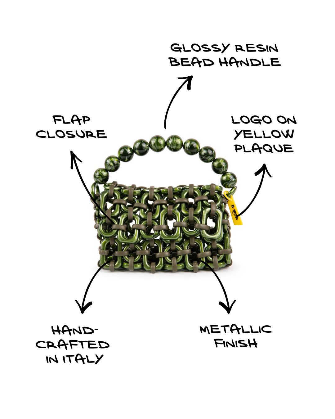 BUBBLE | METALLIC GREEN