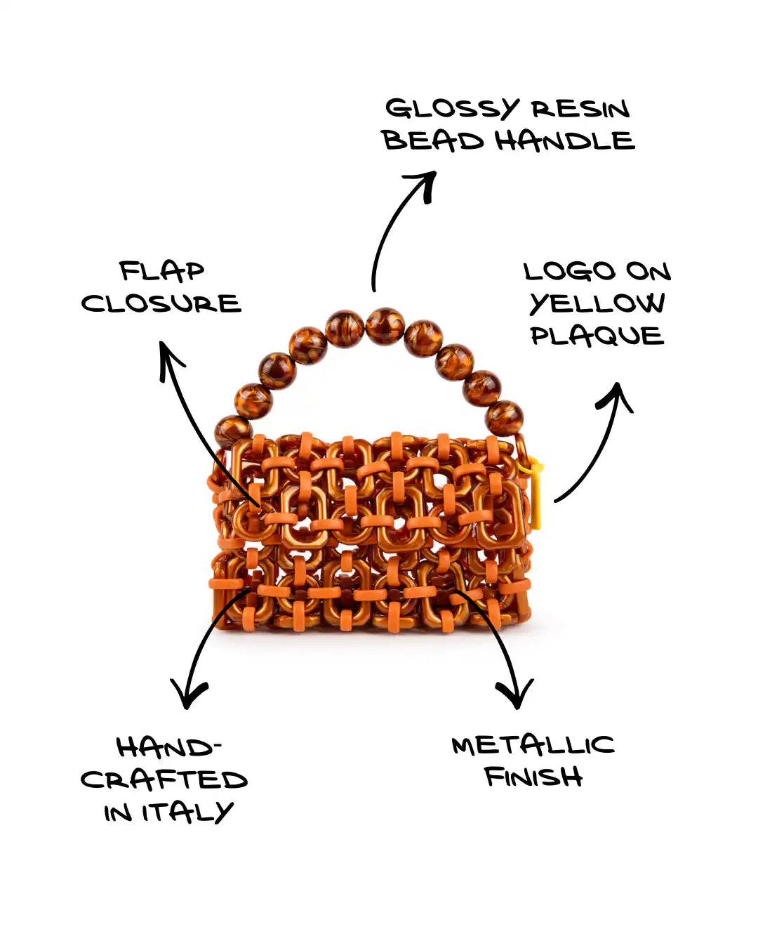 BUBBLE | METALLIC ORANGE