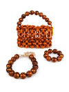 BUBBLE NECKLACE | METALLIC ORANGE