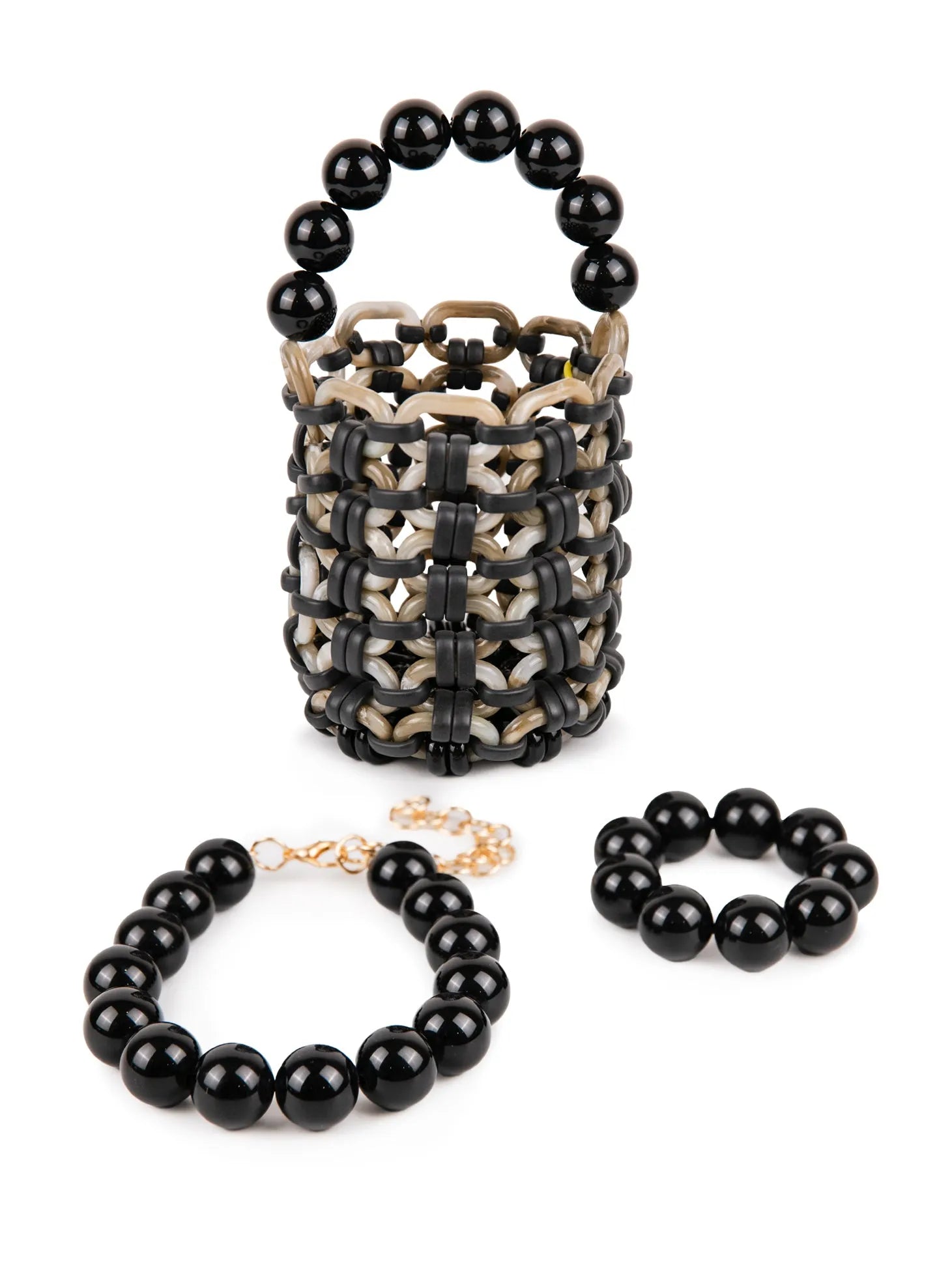 BUBBLE NECKLACE | TOTAL BLACK