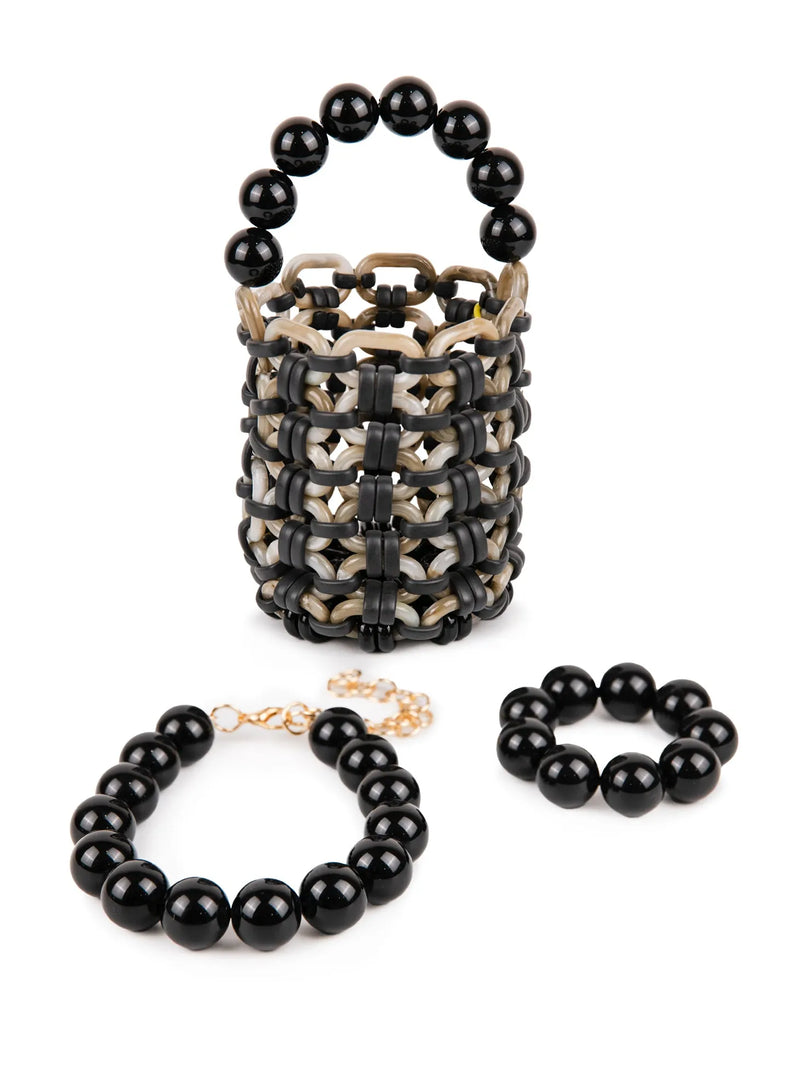 BUBBLE BRACELET | TOTAL BLACK