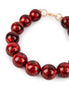 BUBBLE NECKLACE | METALLIC RED