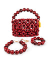 BUBBLE BRACELET | METALLIC RED
